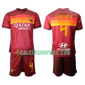 AS Roma Bryan Cristante 4 Bambino Maglia Prima 2020/2021 Manica Corta (+ Pantaloncini)